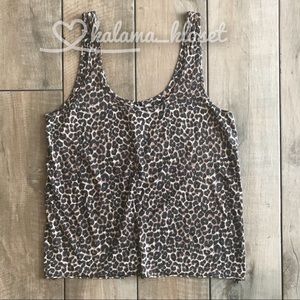 Acacia Bascis tank top in cheetah print size M